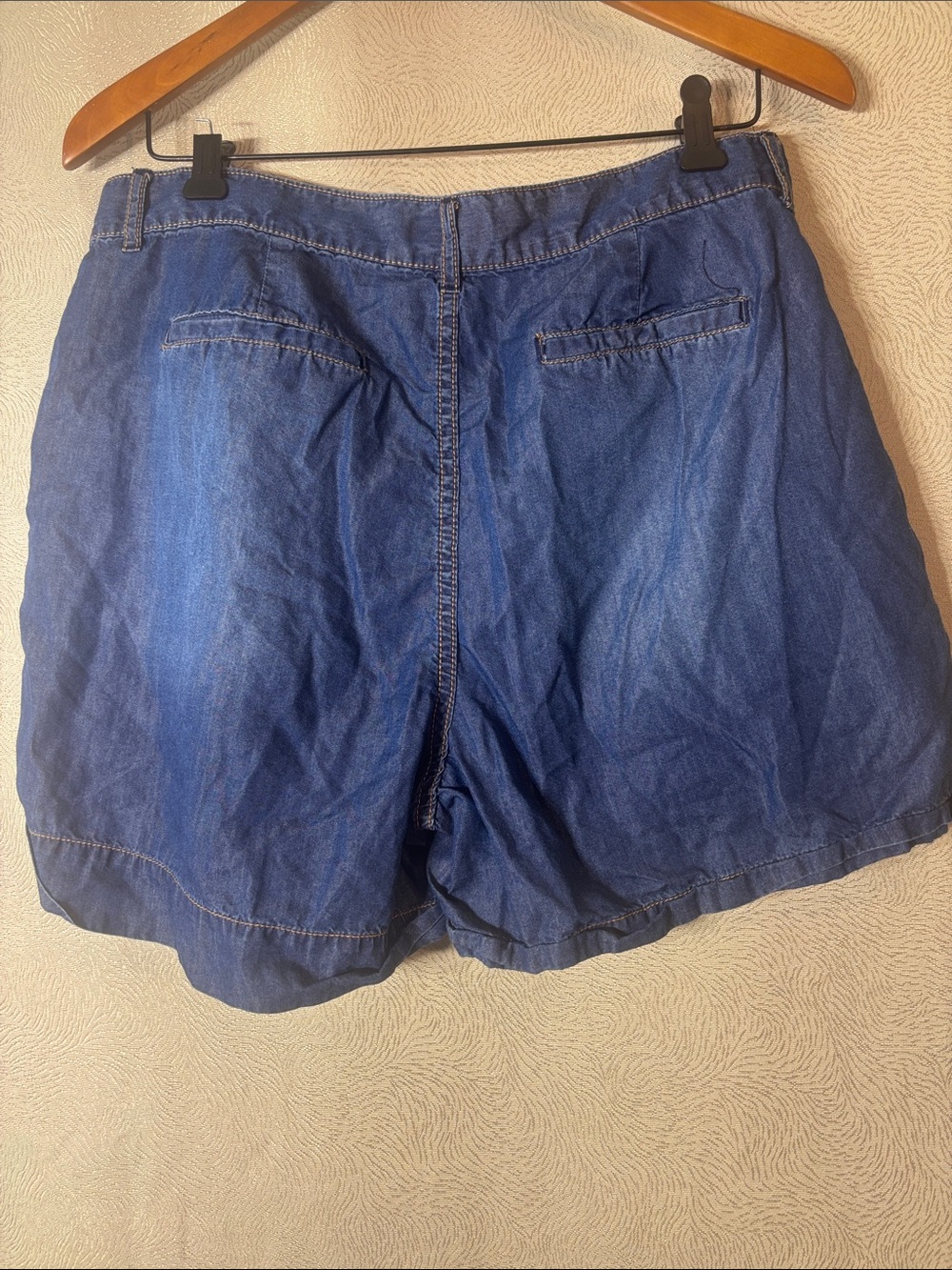 Kensie Jeans Denim Blue lightweight Women's Shorts - Casual Pull-OnStyle 0377 - Picture 6 of 10